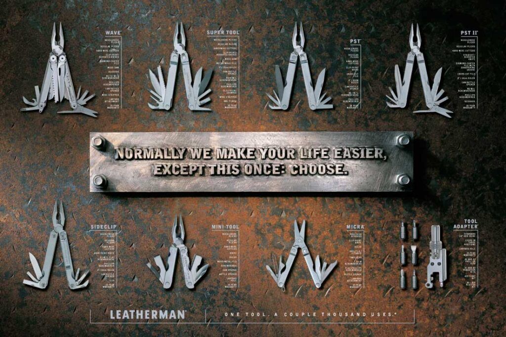 Leatherman ad, 1999