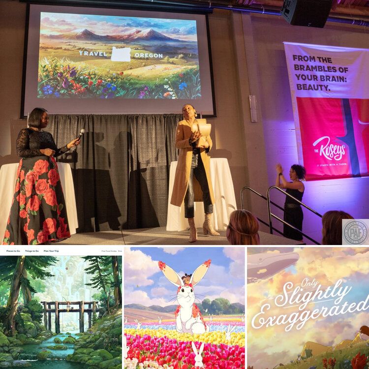 Wieden & Kennedy receiving a Climbing Rose award, 2019